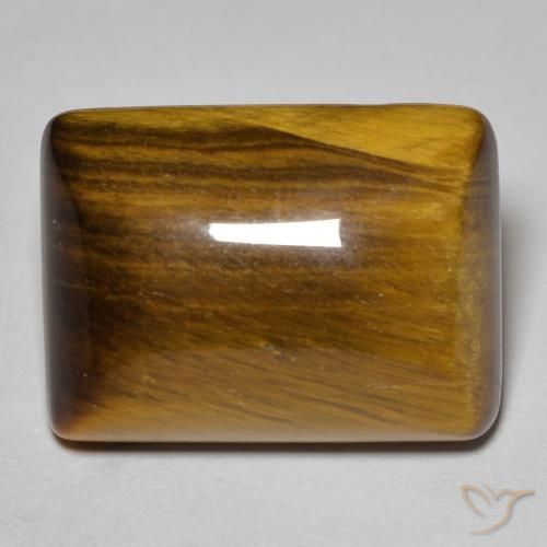 19.32ct Natural Marrón cálido Ojo de Tigre, Corte Baguette, Opaco