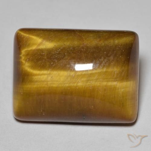 19.11ct Natural Marrón cálido Ojo de Tigre, Corte Baguette, Opaco