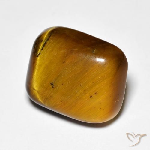 Ojo de Tigre Marrón medio natural de 8.44 ct, Forma Cojín, Opaco