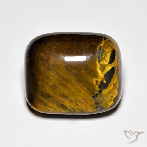 8.91ct Natural Marrón medio Ojo de Tigre, Forma Cojín, Opaco