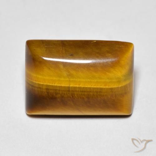 5.68ct Natural Marrón cálido Ojo de Tigre, Corte Baguette, Opaco