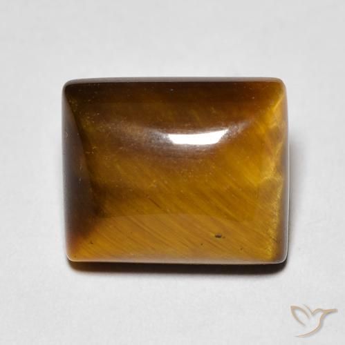 6.28ct Natural Marrón cálido Ojo de Tigre, Corte Baguette, Opaco
