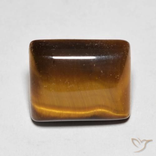 5.64ct Natural Marrón cálido Ojo de Tigre, Corte Baguette, Opaco