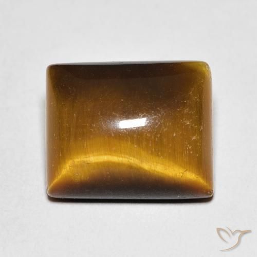 6.03ct Natural Marrón cálido Ojo de Tigre, Corte Baguette, Opaco