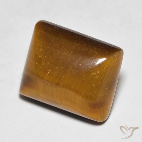 6.62ct Natural Marrón medio Ojo de Tigre, Corte Baguette, Opaco
