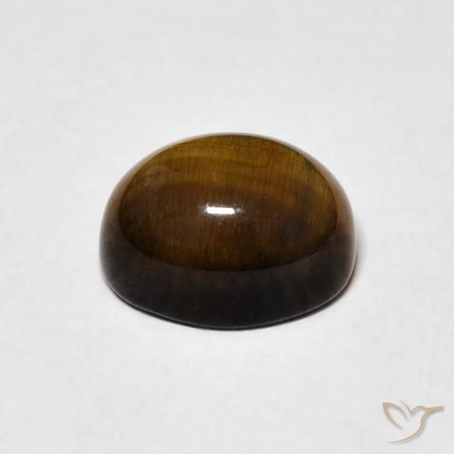 Ojo de Tigre Marrón jengibre natural de 2.33 ct, Ovalada, Opaco