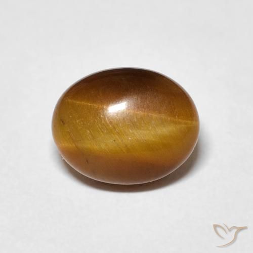 3.12ct Natural Marrón cálido Ojo de Tigre, Ovalada, Opaco