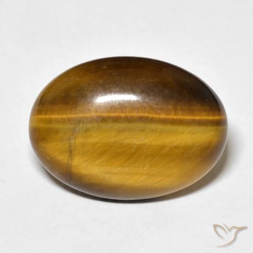 9.29ct Natural Marrón cálido Ojo de Tigre, Ovalada, Opaco