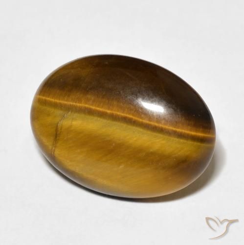 Ojo de Tigre Marrón cálido natural de 9.29 ct, Ovalada, Opaco