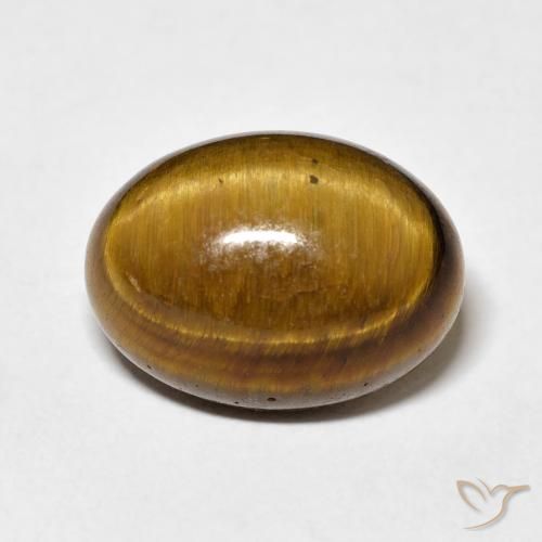 10.40ct Natural Marrón cálido Ojo de Tigre, Ovalada, Opaco