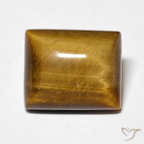 6.12ct Natural Marrón medio Ojo de Tigre, Corte Baguette, Opaco