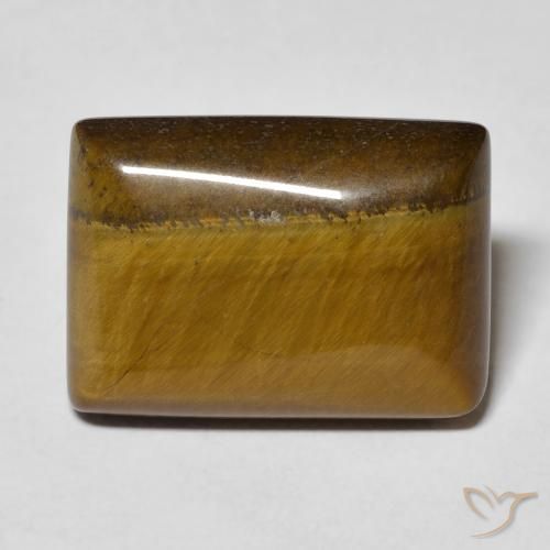 11.12ct Natural Marrón medio Ojo de Tigre, Corte Baguette, Opaco