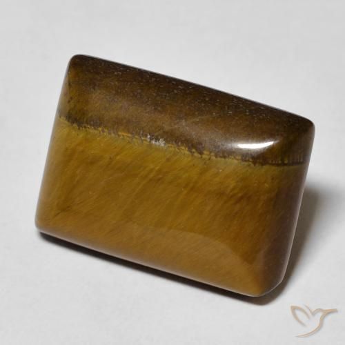 Ojo de Tigre Marrón medio natural de 11.12 ct, Corte Baguette, Opaco