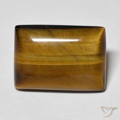 10.74ct Natural Marrón cálido Ojo de Tigre, Corte Baguette, Opaco