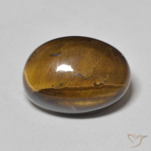 7.31ct Natural Marrón cálido Ojo de Tigre, Ovalada, Opaco