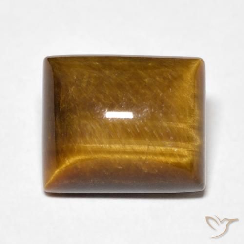 6.70ct Natural Marrón cálido Ojo de Tigre, Corte Baguette, Opaco