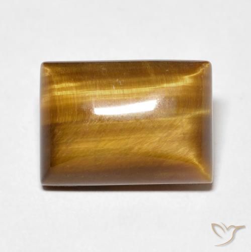8.08ct Natural Marrón cálido Ojo de Tigre, Corte Baguette, Opaco