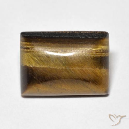 7.83ct Natural Marrón medio Ojo de Tigre, Corte Baguette, Opaco