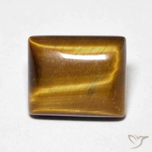 5.82ct Natural Marrón amarillento Ojo de Tigre, Corte Baguette, Opaco