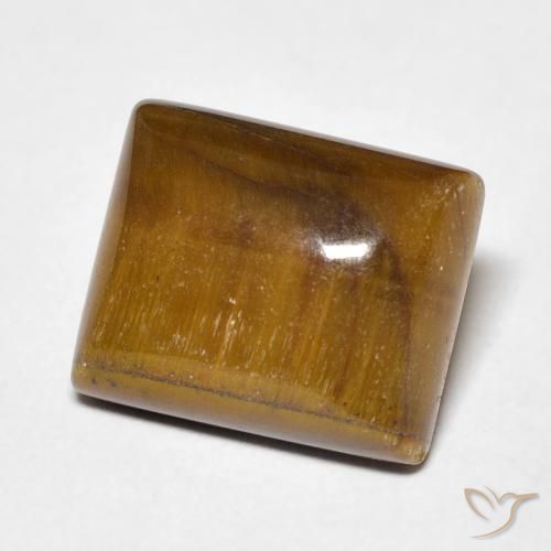 Ojo de Tigre Marrón medio natural de 6.05 ct, Corte Baguette, Opaco