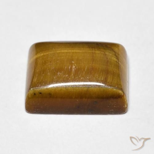 Ojo de Tigre Marrón medio natural de 6.05 ct, Corte Baguette, Opaco