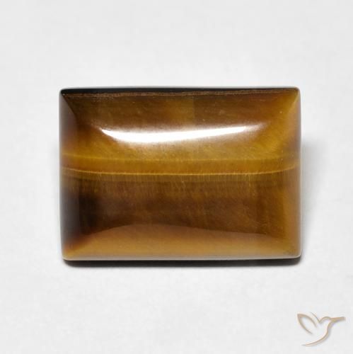 7.28ct Natural Marrón cálido Ojo de Tigre, Corte Baguette, Opaco