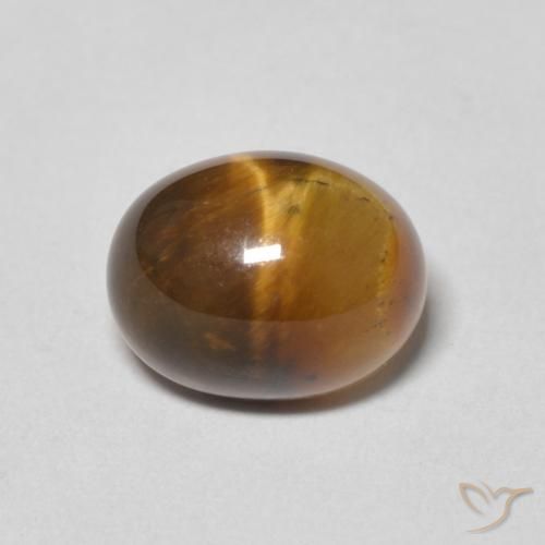 2.64ct Natural Marrón cálido Ojo de Tigre, Ovalada, Opaco