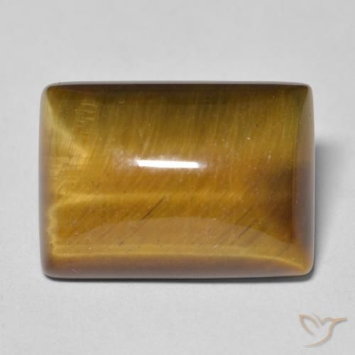 13.33ct Natural Marrón medio Ojo de Tigre, Corte Baguette, Opaco