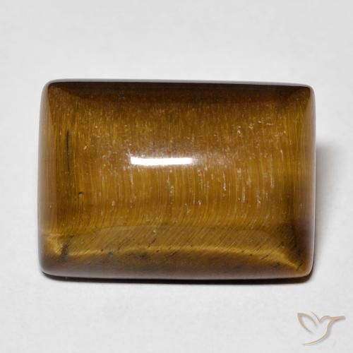 13.64ct Natural Marrón cálido Ojo de Tigre, Corte Baguette, Opaco