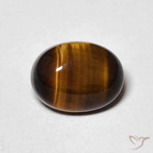 2.04ct Natural Marrón cálido Ojo de Tigre, Ovalada, Opaco