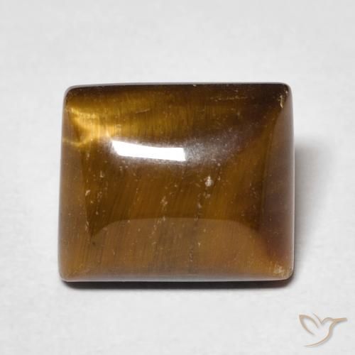 6.38ct Natural Marrón cálido Ojo de Tigre, Corte Baguette, Opaco