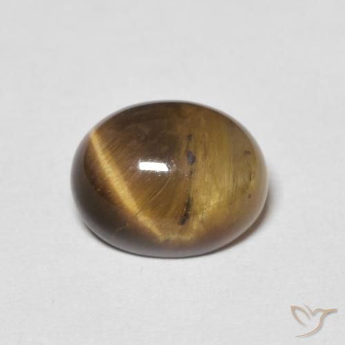 2.01ct Natural Marrón cálido Ojo de Tigre, Ovalada, Opaco
