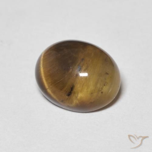 Ojo de Tigre Marrón cálido natural de 2.01 ct, Ovalada, Opaco