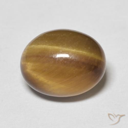 3.12ct Natural Marrón cálido Ojo de Tigre, Ovalada, Opaco