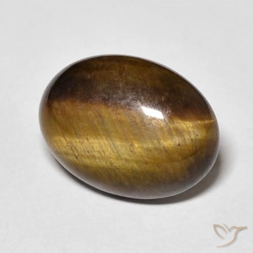 Ojo de Tigre Marrón cálido natural de 8.85 ct, Ovalada, Opaco