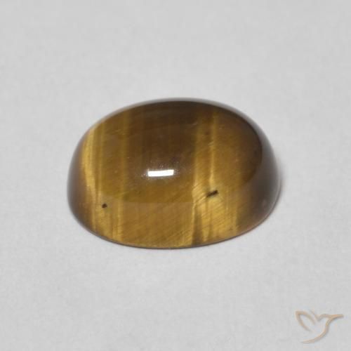 Ojo de Tigre Marrón medio natural de 2.09 ct, Ovalada, Opaco
