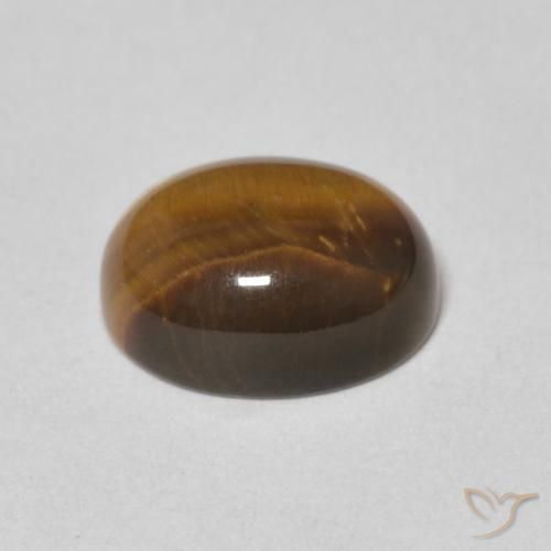 Ojo de Tigre Marrón cálido natural de 2.09 ct, Ovalada, Opaco