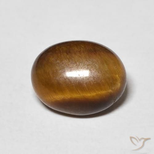 2.62ct Natural Marrón cálido Ojo de Tigre, Ovalada, Opaco