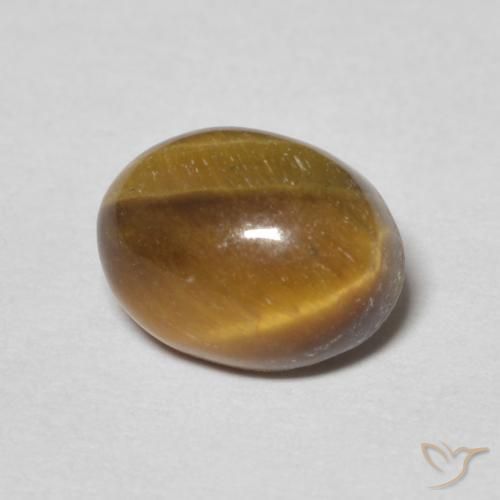 Ojo de Tigre Marrón medio natural de 1.70 ct, Ovalada, Opaco