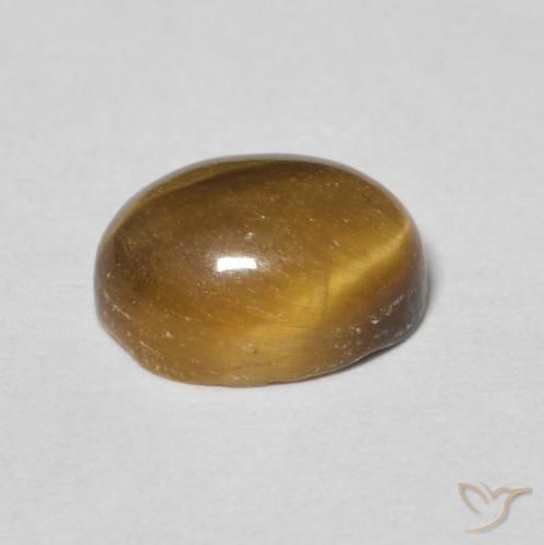 Ojo de Tigre Marrón medio natural de 1.70 ct, Ovalada, Opaco