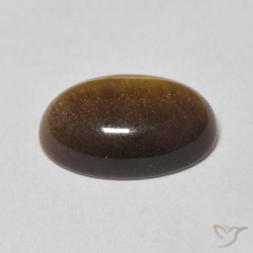 Ojo de Tigre Marrón cálido natural de 5.56 ct, Ovalada, Opaco