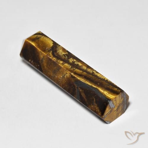 Ojo de Tigre Marrón amarillento natural de 36.44 ct, Elegante, Opaco