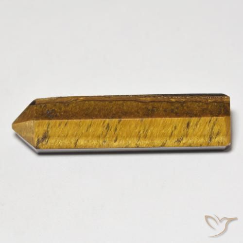 Ojo de Tigre Marrón amarillento natural de 22.53 ct, Elegante, Opaco