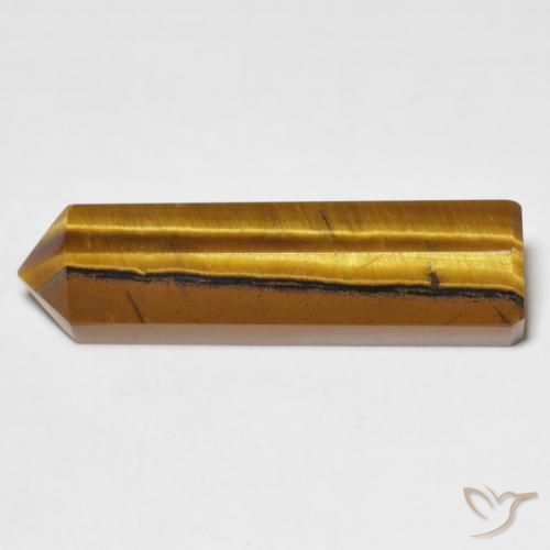 Ojo de Tigre Marrón dorado natural de 18.89 ct, Elegante, Opaco