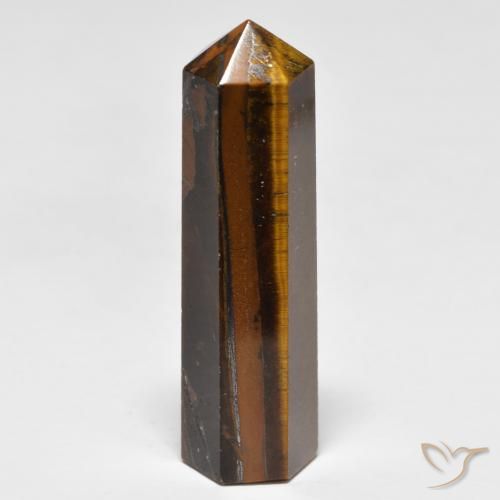28.75ct Natural Marrón medio Ojo de Tigre, Elegante, Opaco