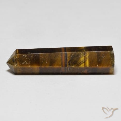 Tiger's eye marrón natural de 26,11 ct, forma elegante, opaco