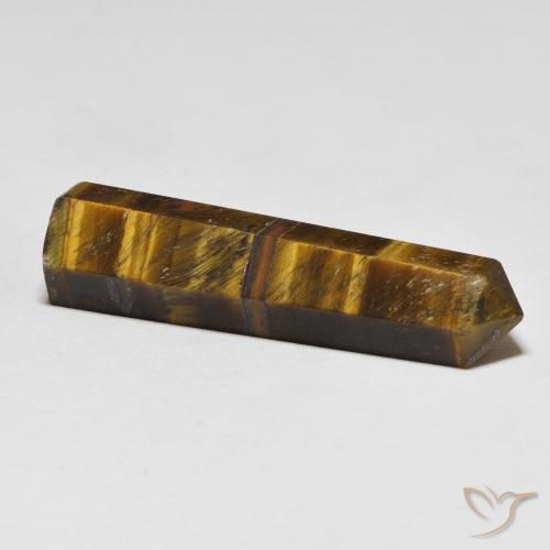 Tiger's eye marrón natural de 26,11 ct, forma elegante, opaco