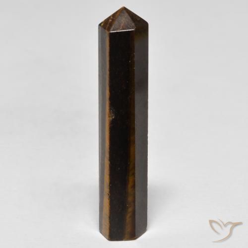 Ojo de Tigre Marrón cálido natural de 17.06 ct, Elegante, Opaco