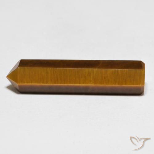 Ojo de Tigre Marrón amarillento natural de 22.03 ct, Elegante, Opaco