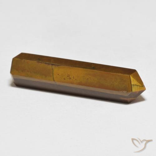 Ojo de Tigre Marrón amarillento natural de 22.03 ct, Elegante, Opaco